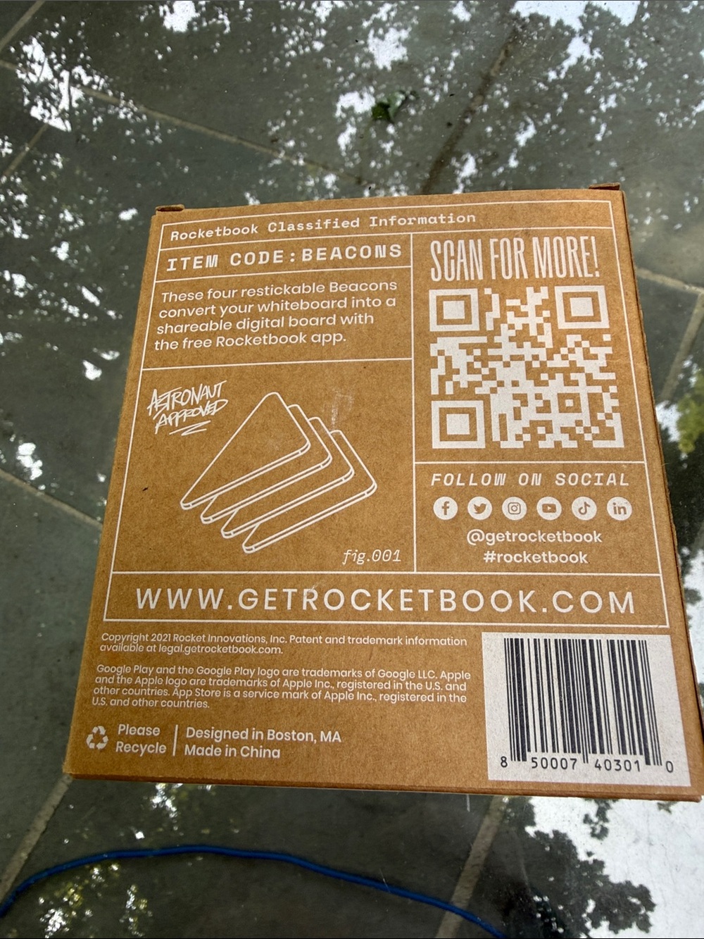 Rocketbook Beacons - Fluorescent Orange Whiteboard Digitizing Markers - Picture 2 of 2